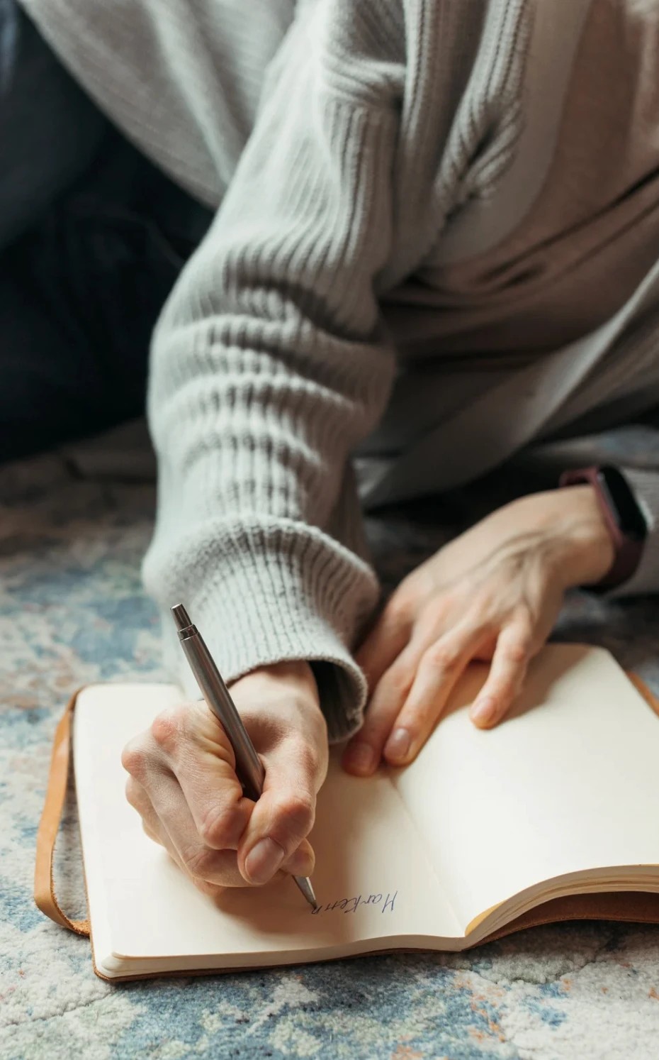 Journaling in the morning light