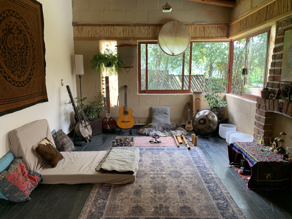 The music room and its instruments