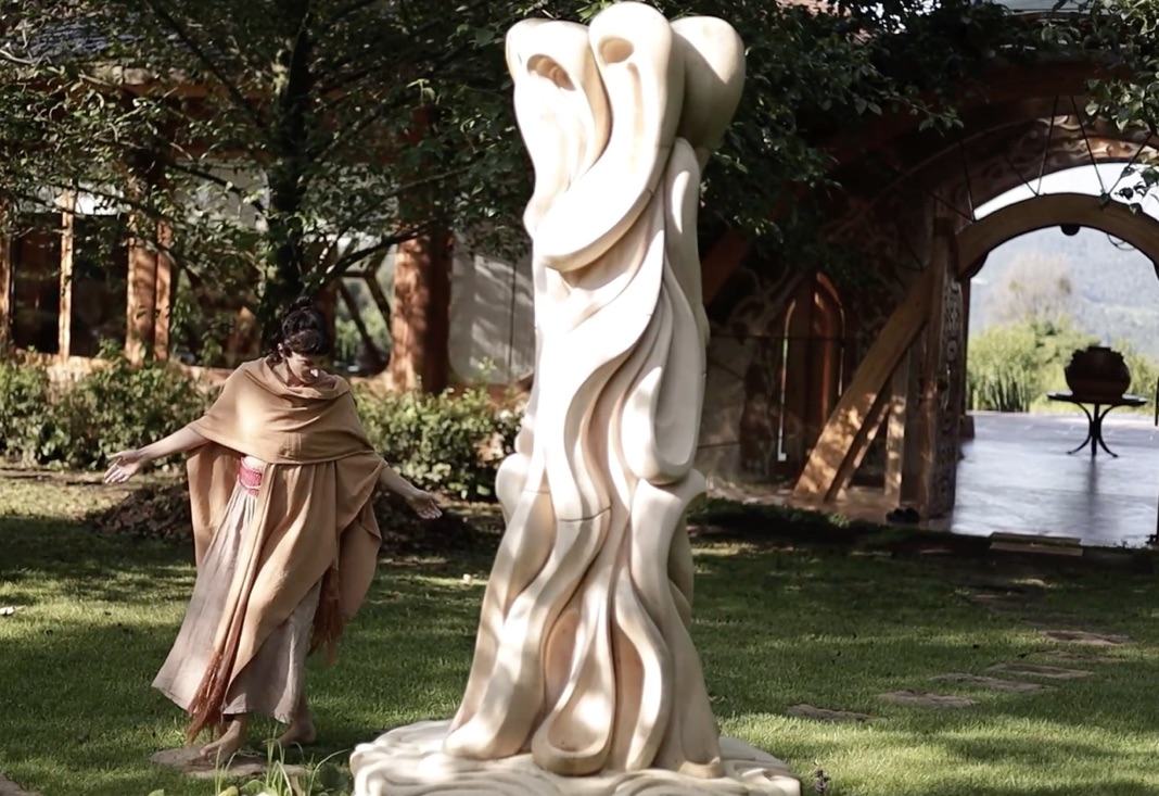 Movement practice in the garden